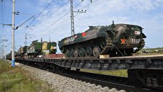 Эшелоны с военной техникой армии Китая перед началом военных учений Восток-2018 Эшелоны с военной техникой армии Китая перед началом военных учений Восток-2018