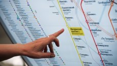 Информационное табло со схемой Московского метрополитена на станции Мичуринский проспект Калининско-Солнцевской линии Информационное табло со схемой Московского метрополитена на станции Мичуринский проспект Калининско-Солнцевской линии