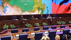 Участники Брифинга, посвященного проведению учений Восток-2018. 6 сентября 2018 Участники Брифинга, посвященного проведению учений Восток-2018. 6 сентября 2018