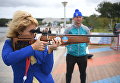 Отдыхающие в тире в дни проведения Восточного экономического форума во Владивостоке Отдыхающие в тире в дни проведения Восточного экономического форума во Владивостоке