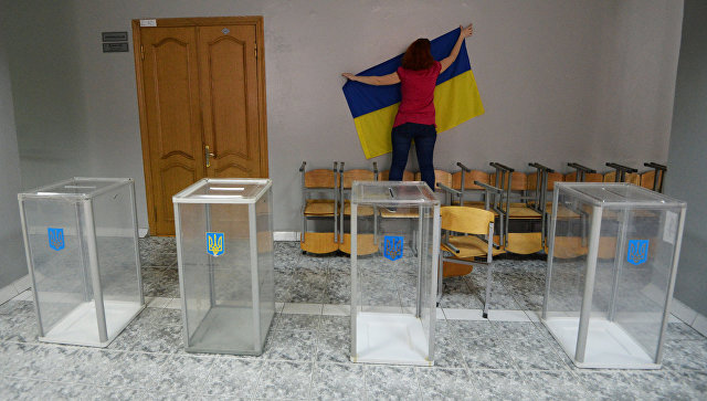 Избирательный участок в Киеве