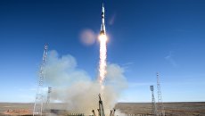 Старт ракеты-носителя Союз-ФГ. Архивное фото Старт ракеты-носителя Союз-ФГ. Архивное фото
