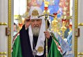 Патриарх Московский и всея Руси Кирилл во время богослужения в Свято-Духовом кафедральном соборе в Минске Патриарх Московский и всея Руси Кирилл во время богослужения в Свято-Духовом кафедральном соборе в Минске