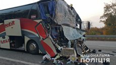 ДТП с автобусом и грузовиком под Киевом. 20 октября 2018 ДТП с автобусом и грузовиком под Киевом. 20 октября 2018