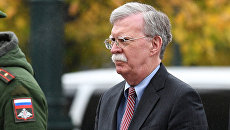 Советник президента США Джон Болтон во время визита в Москву. 23 октября 2018 Советник президента США Джон Болтон во время визита в Москву. 23 октября 2018