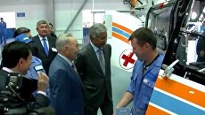 Назарбаев проверил, насколько удобен вертолет ЕС 145 казахской сборки Назарбаев проверил, насколько удобен вертолет ЕС 145 казахской сборки