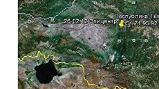 Карта землетрясения в Туве Карта землетрясения в Туве