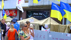 В лагере оппозиции звучат призывы в поддержку Тимошенко и музыка В лагере оппозиции звучат призывы в поддержку Тимошенко и музыка