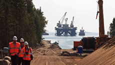 Строительная площадка газопровода Северный поток Строительная площадка газопровода Северный поток