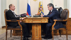 Путин объяснил Шойгу причины отставки главы Минобороны Сердюкова Путин объяснил Шойгу причины отставки главы Минобороны Сердюкова