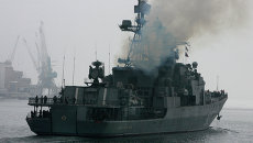 Проводы БПК Маршал Шапошников с отрядом кораблей в Аденский залив Проводы БПК Маршал Шапошников с отрядом кораблей в Аденский залив