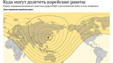 Радиус поражения возможного ракетного удара КНДР и расположение войск в зоне конфликта Радиус поражения возможного ракетного удара КНДР и расположение войск в зоне конфликта