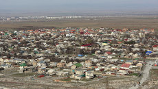 Вид на город Бишкек. Архивное фото Вид на город Бишкек. Архивное фото