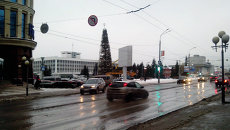 Дождь в декабре в Томске, архивное фото Дождь в декабре в Томске, архивное фото