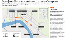 Эстафета Паралимпийского огня в Северске Эстафета Паралимпийского огня в Северске