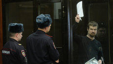 Слушания по уголовному делу в отношении Сергея Удальцова и Леонида Развозжаева. Архивное фото Слушания по уголовному делу в отношении Сергея Удальцова и Леонида Развозжаева. Архивное фото