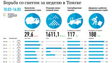 Борьба со снегом за неделю (10-16 марта) в Томске Борьба со снегом за неделю (10-16 марта) в Томске